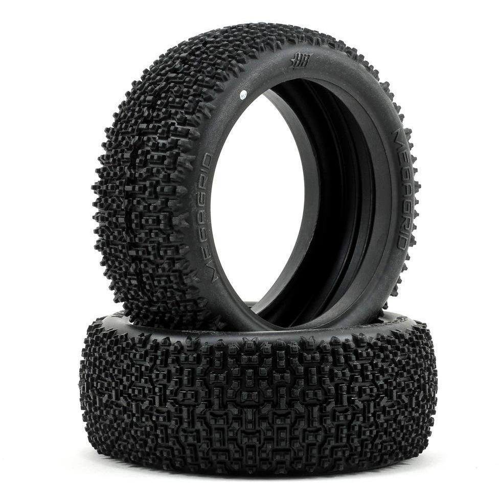 HB Racing Megagrid 1/8 Buggy Tire (2) (White)