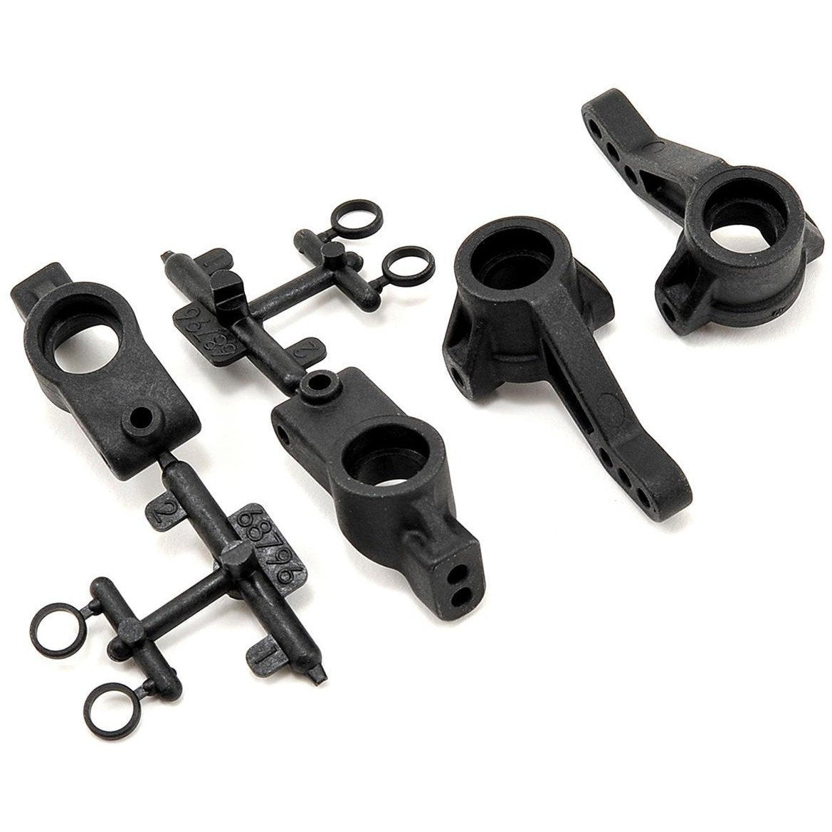 HB Racing Front Spindle/Rear Hub Carrier Set