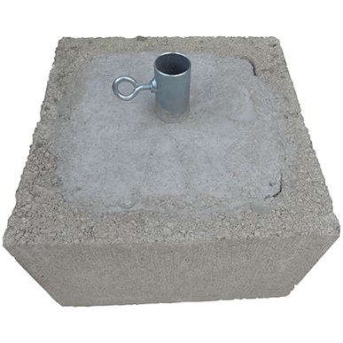 CEMENT BLOCK 1" FOOT 60LBS