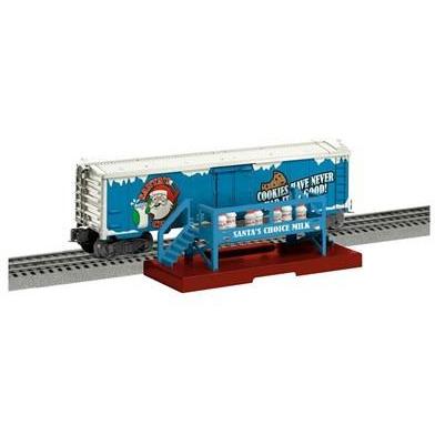 O-27 Milk Car w/Platform, Santa's Choice