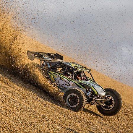 DEMO RUN ONLY-Losi Desert Buggy XL-E 1/5 RTR 4WD Electric Buggy (Black) w/2.4GHz Radio & AVC