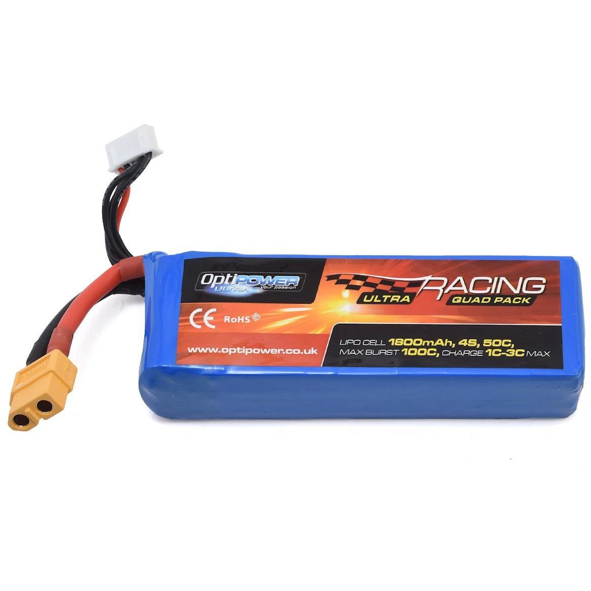 Optipower 4S 50C LiPo Battery (14.8V/1800mAh)