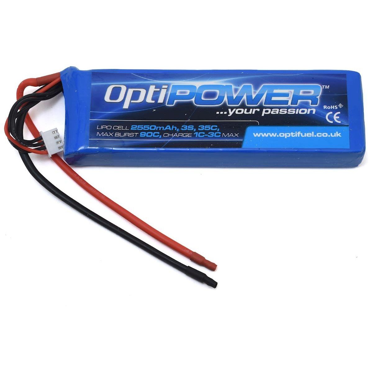 Optipower 3S 35C LiPo Battery (11.1V/2550mAh)