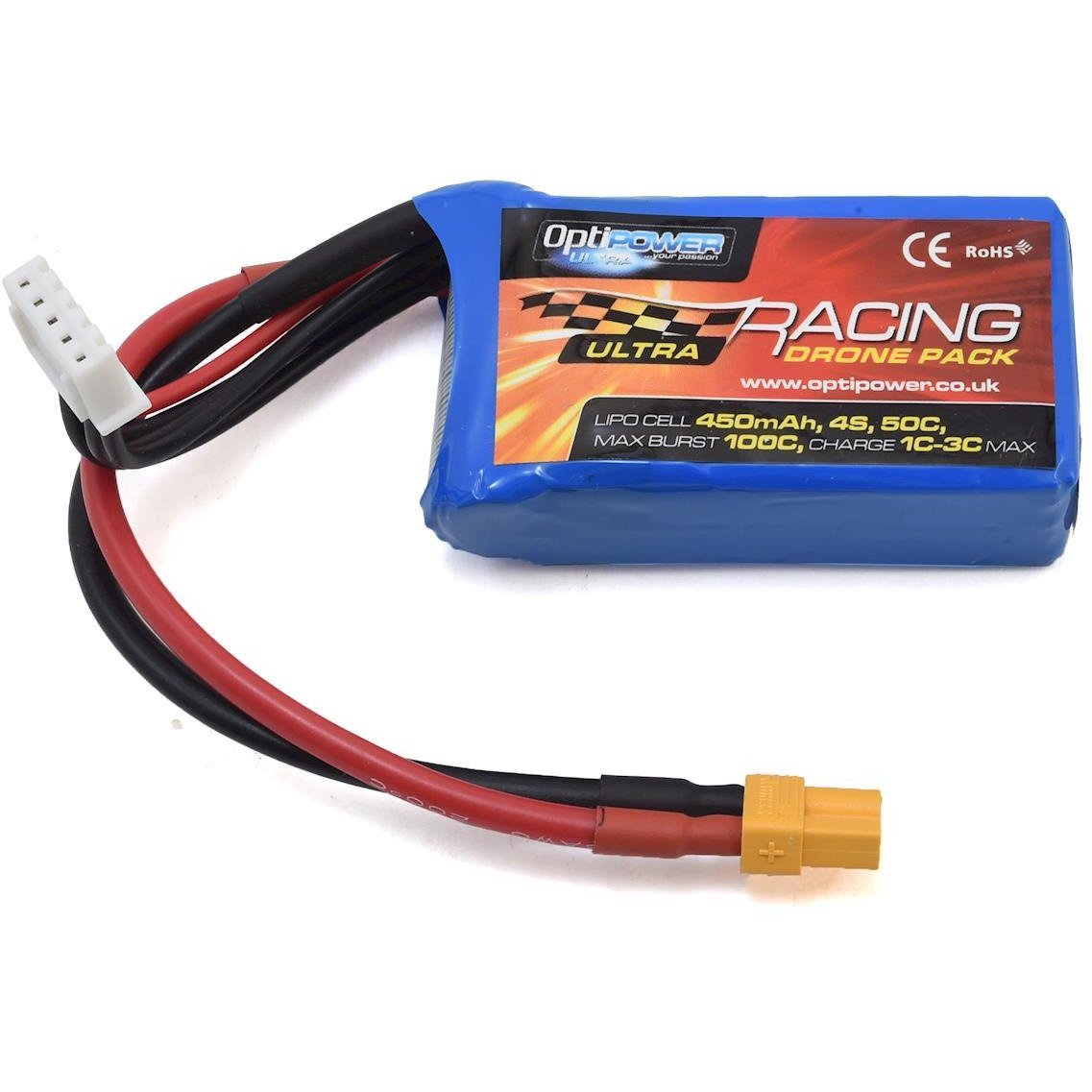 Optipower 4S 50C LiPo Battery (14.8V/450mAh)
