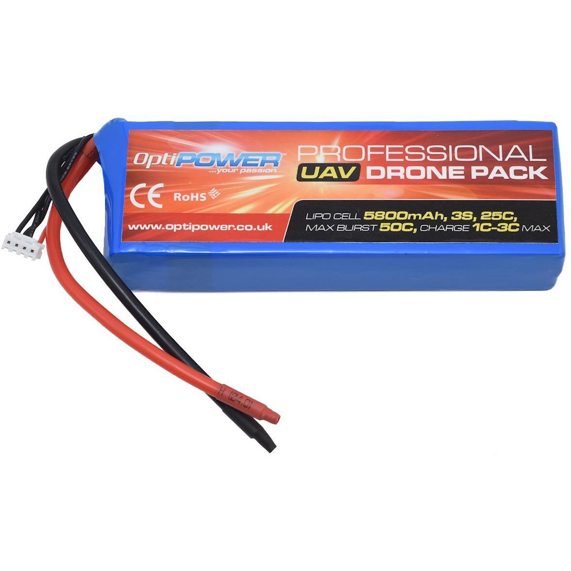 Optipower 3S 25C LiPo Battery (11.1V/5800mAh)