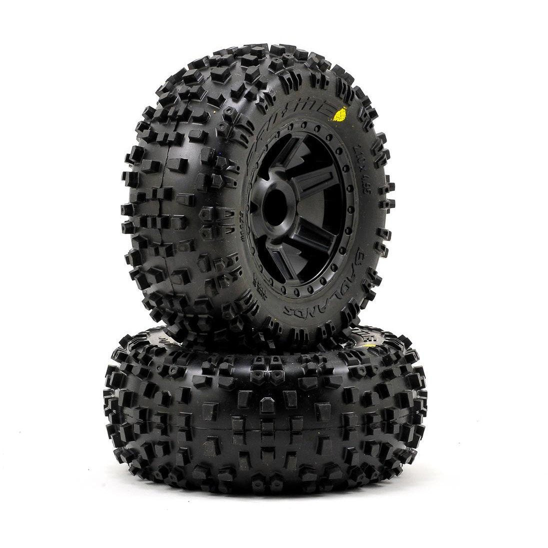 Pro-Line Badlands 2.8" Tires w/Desperado Nitro Rear Wheels (2) (Black) (M2)