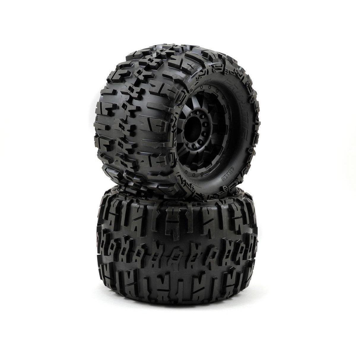 Pro-Line Trencher X 3.8" Tire w/F-11 17mm 1/2" Offset MT Wheel (2) (Black) (M2)