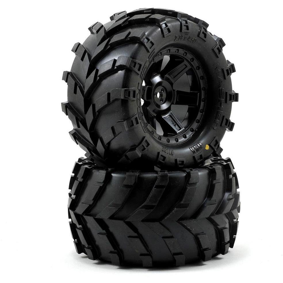 Pro-Line Masher 2.8 w/Desperado Electric Rear Wheels (2) (Black) (M2)