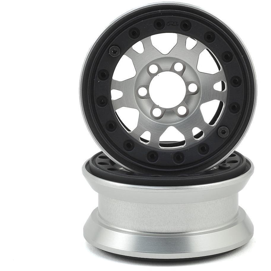 Pro-Line Pro-Forge Impulse 6 Lug 1.9” Aluminum Beadlock Wheels (2) (Silver)
