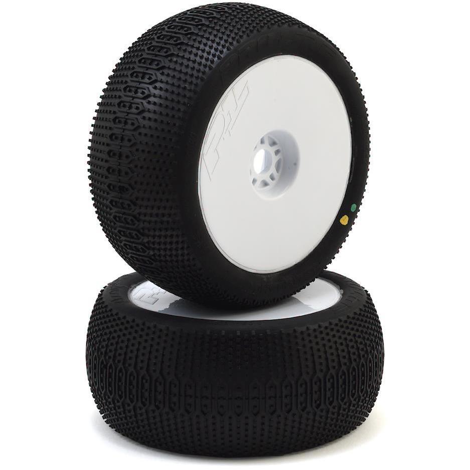 Pro-Line ElectroShot VTR Pre-Mounted 1/8 Truck Tires (2) (White) (X3)