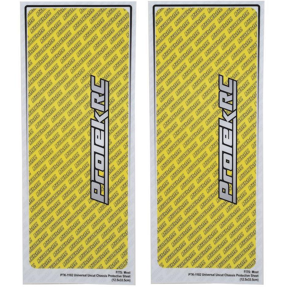 ProTek RC Universal "Thick" Chassis Protective Sheet (Yellow) (2)