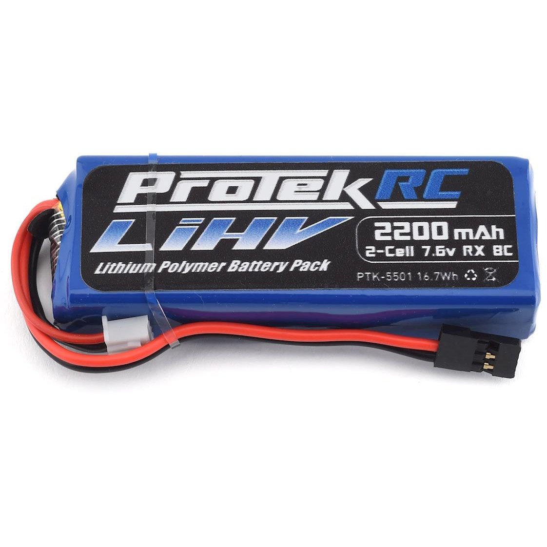 ProTek RC HV LiPo Receiver Battery Pack (Mugen/AE/8ight-X) (7.6V/2200mAh)
