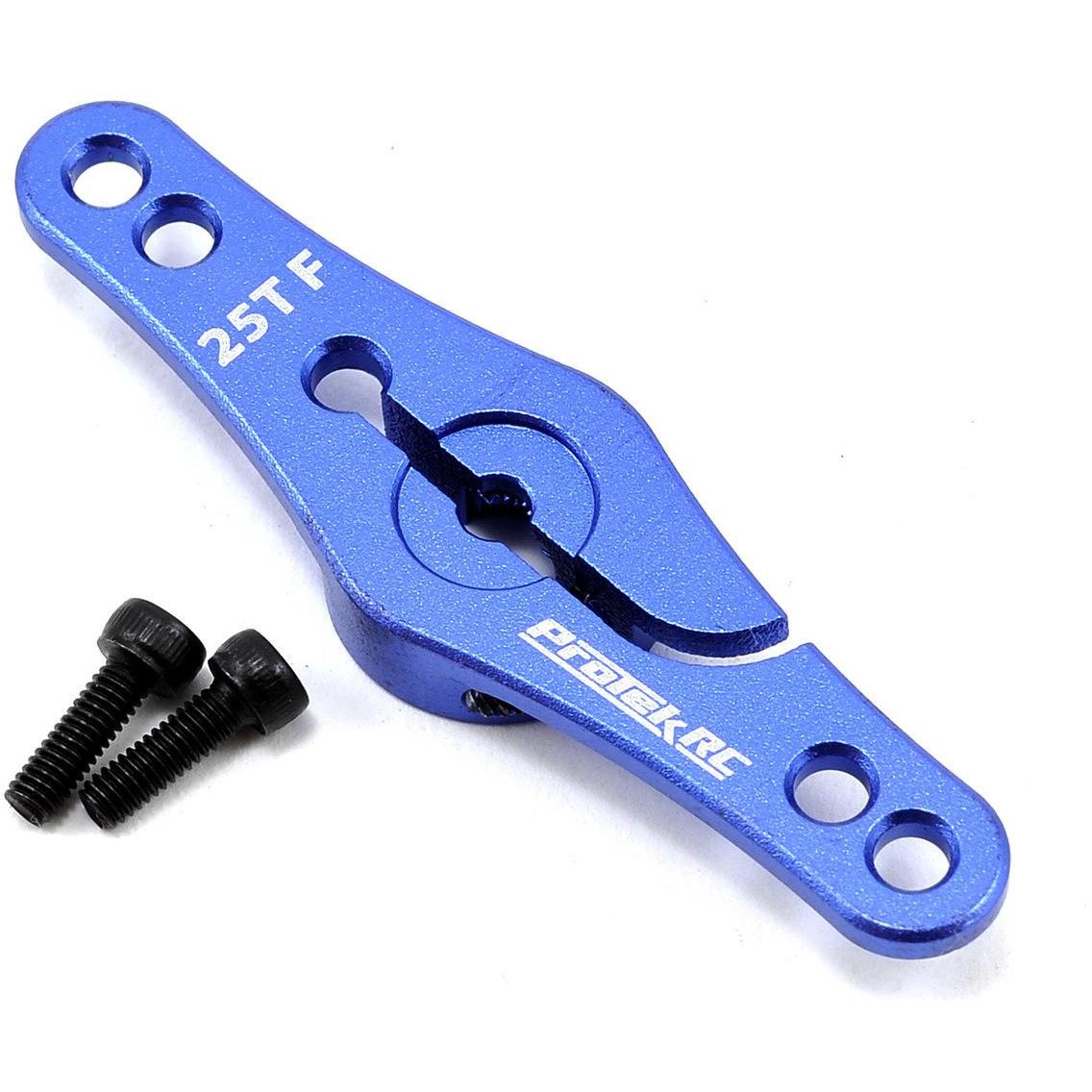 ProTek RC Aluminum Double-Sided Clamping Servo Horn (Blue) (25T)