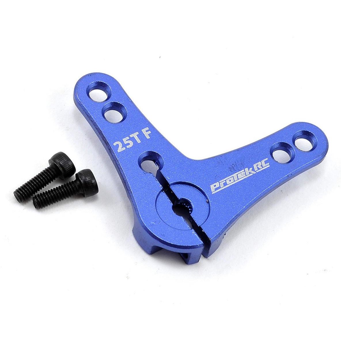 ProTek RC Aluminum L-Shaped Clamping Servo Horn (Blue) (25T)