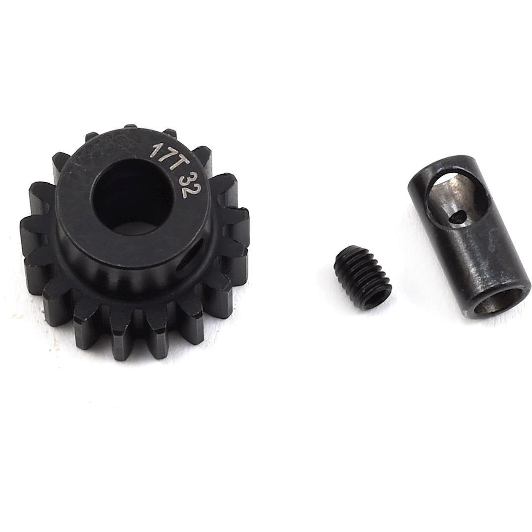 ProTek RC Steel 32P Pinion Gear w/3.17mm Reducer Sleeve (Mod .8) (5mm Bore) (17T)