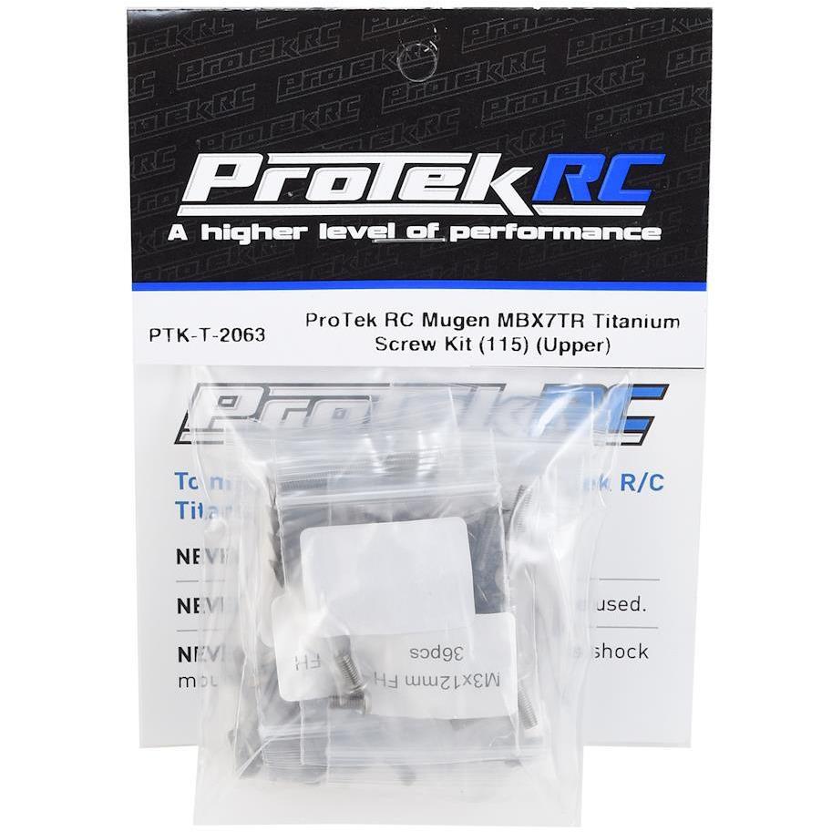 ProTek RC Mugen MBX7TR Titanium Screw Kit (115) (Upper)