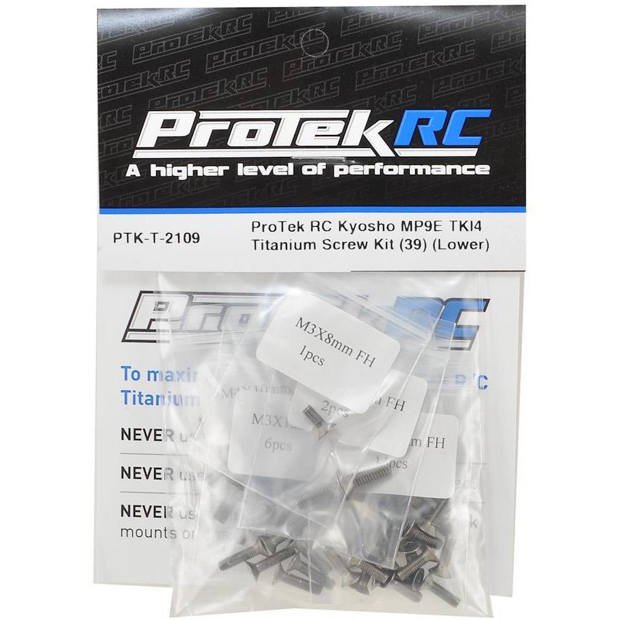 ProTek RC Kyosho MP9E TKI4 Titanium Screw Kit (39) (Lower)
