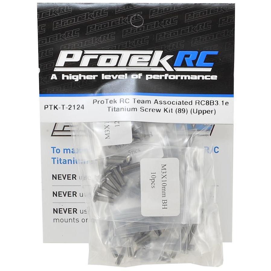 ProTek RC Team Associated RC8B3.1e Titanium Screw Kit (89) (Upper)