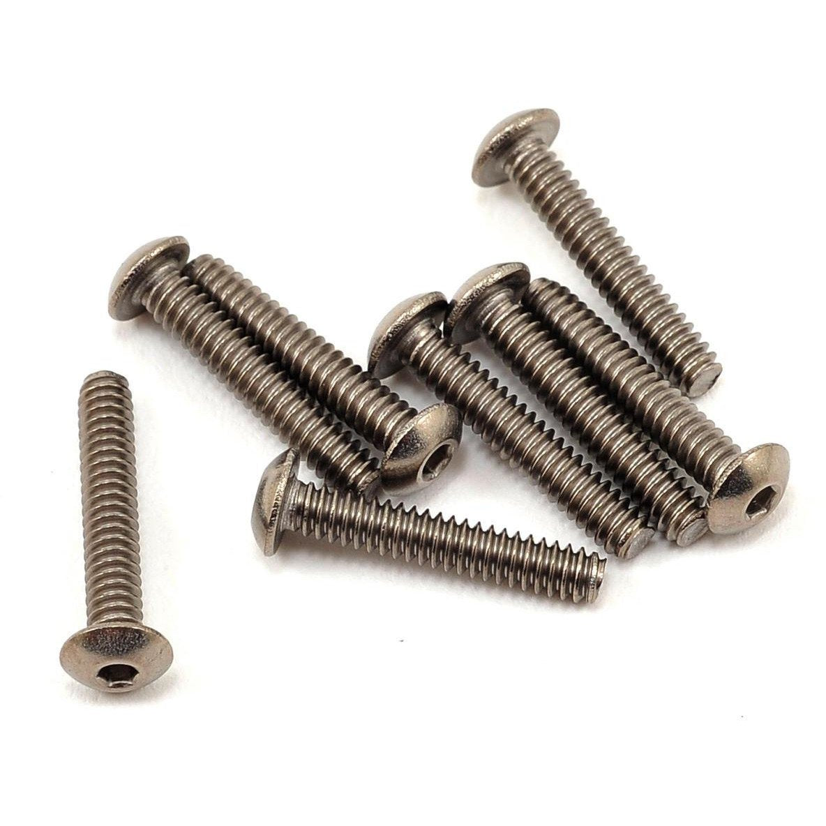 ProTek RC 4-40 x 5/8" Titanium Button Head Hex Screw (8)