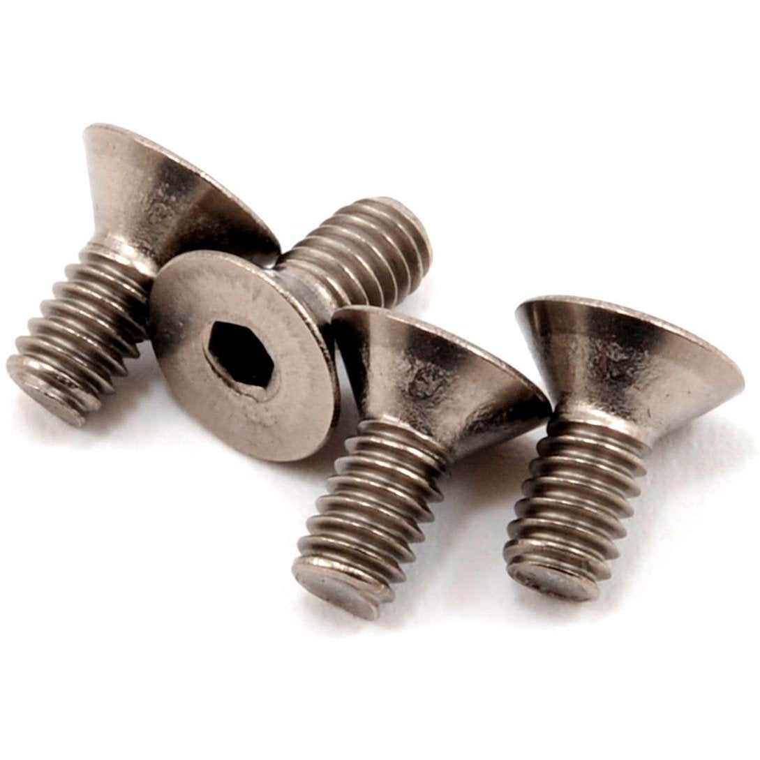 ProTek RC 8-32 x 3/8" Titanium Flat Head Hex Screw (4)