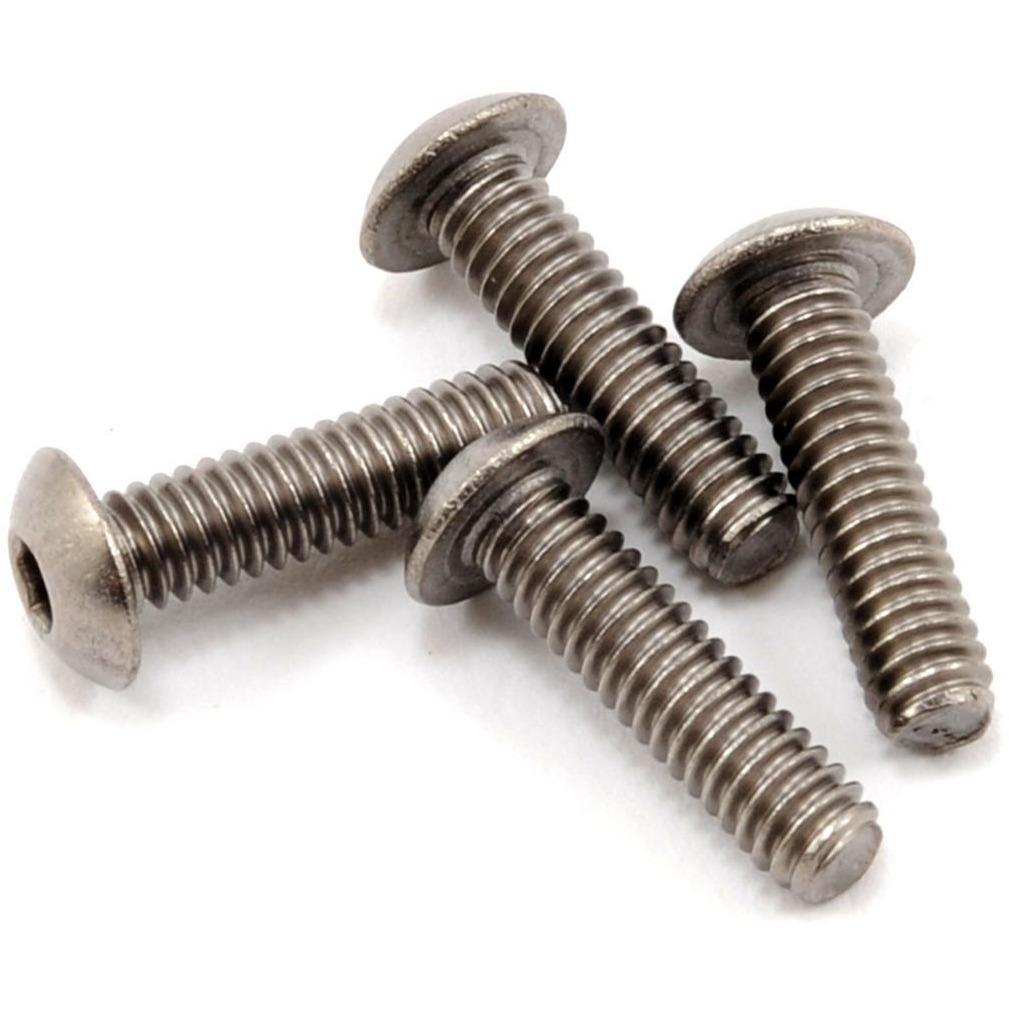 ProTek RC 8-32 x 5/8" Titanium Button Head Hex Screw (4)