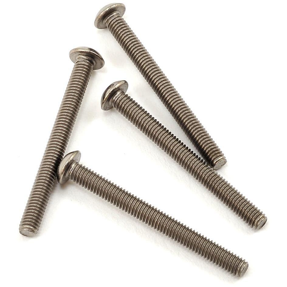 ProTek RC 3x30mm Titanium Button Head Hex Screw (4)