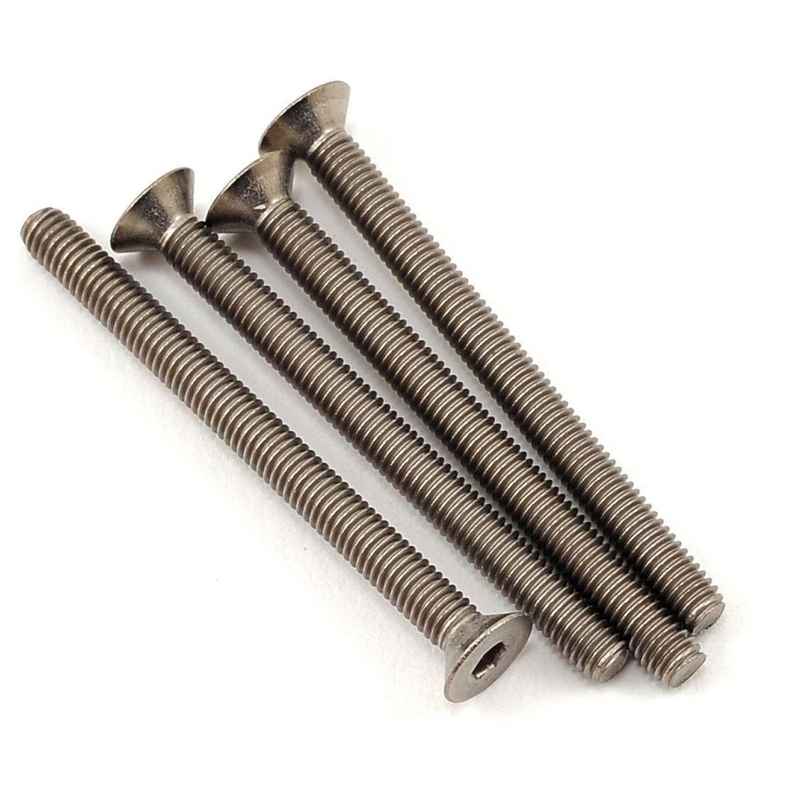 ProTek RC 3x35mm Titanium Flat Head Hex Screw (4)