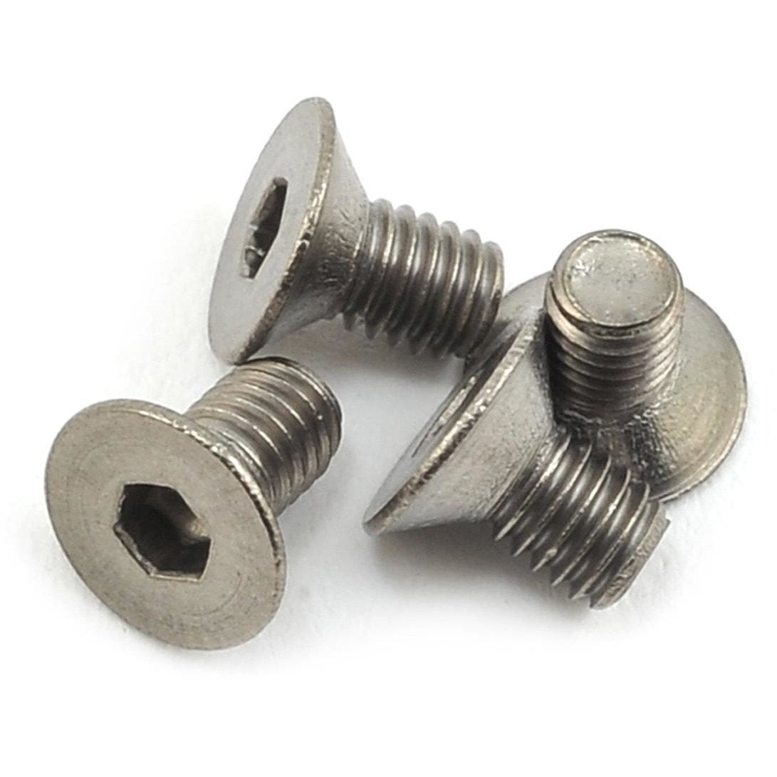 ProTek RC 3x5mm Titanium Flat Head Hex Screw (4)