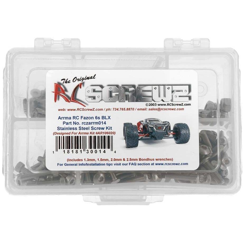 RC Screwz Stainless Steel Screw Kit ARA Fazon 6S BLX