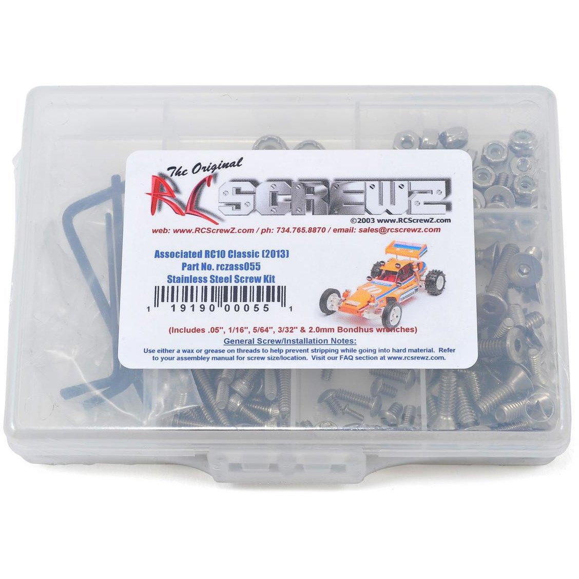 RC Screwz Associated RC10 Classic Stainless Steel Screw Kit