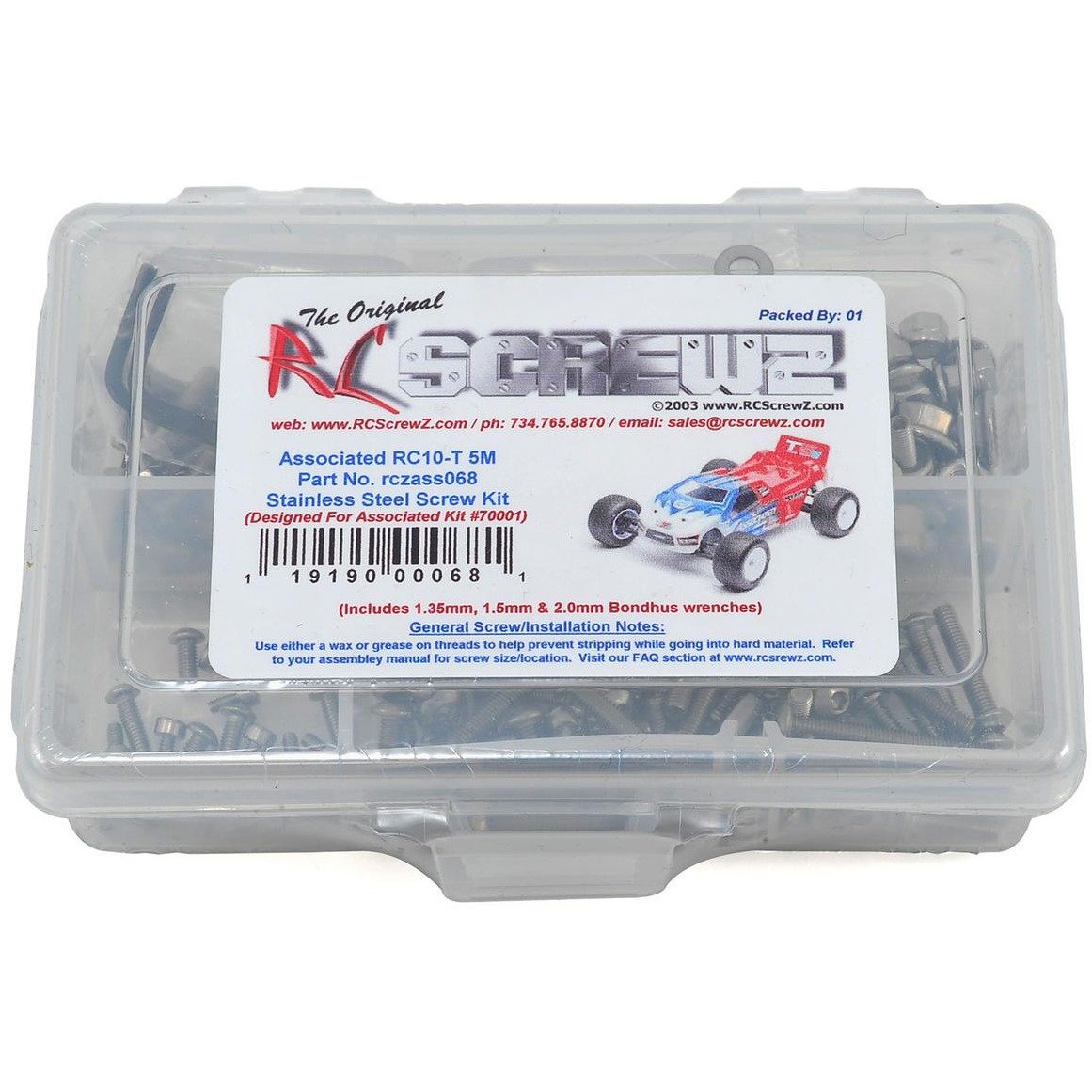 RC Screwz T5M Stainless Steel Screw Kit