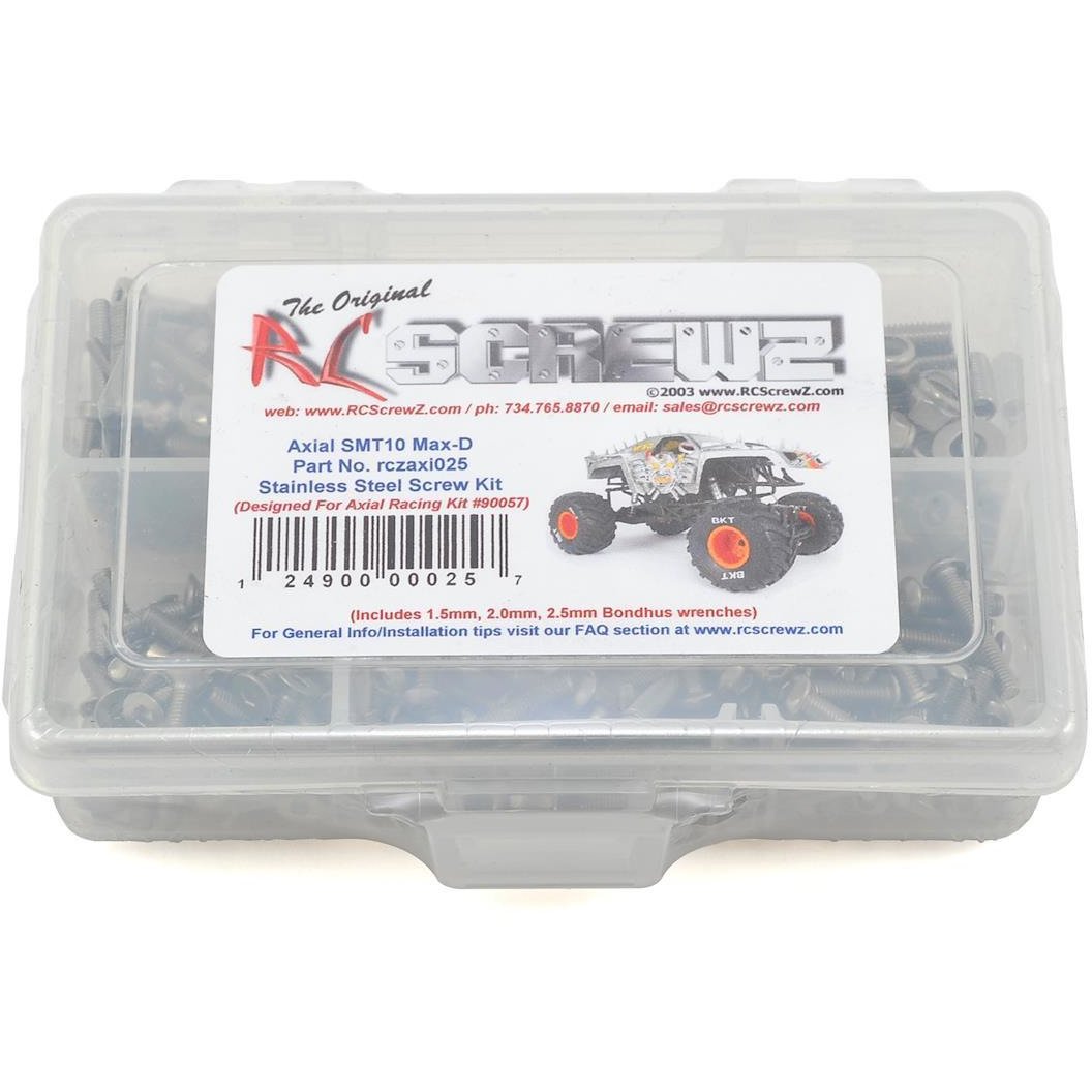RC Screwz Axial SMT10 Max-D Stainless Screw Kit