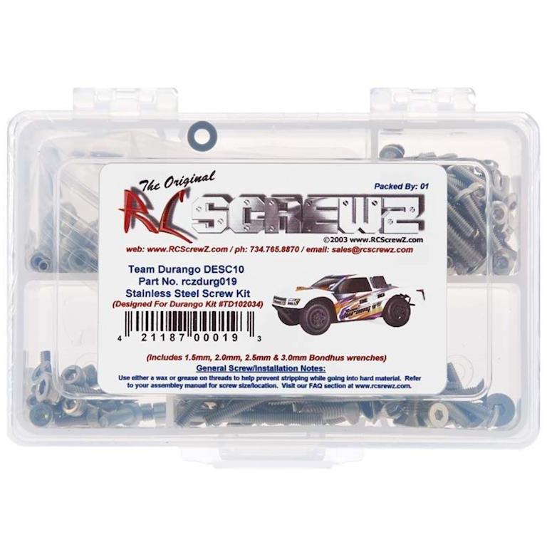 RC Screwz Stainless Steel Screw Kit Durango DESC10