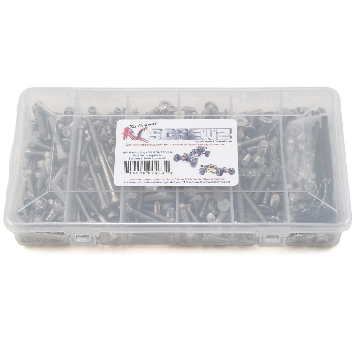 RC Screwz HPI Racing Baja SS Stainless Steel Screw Kit