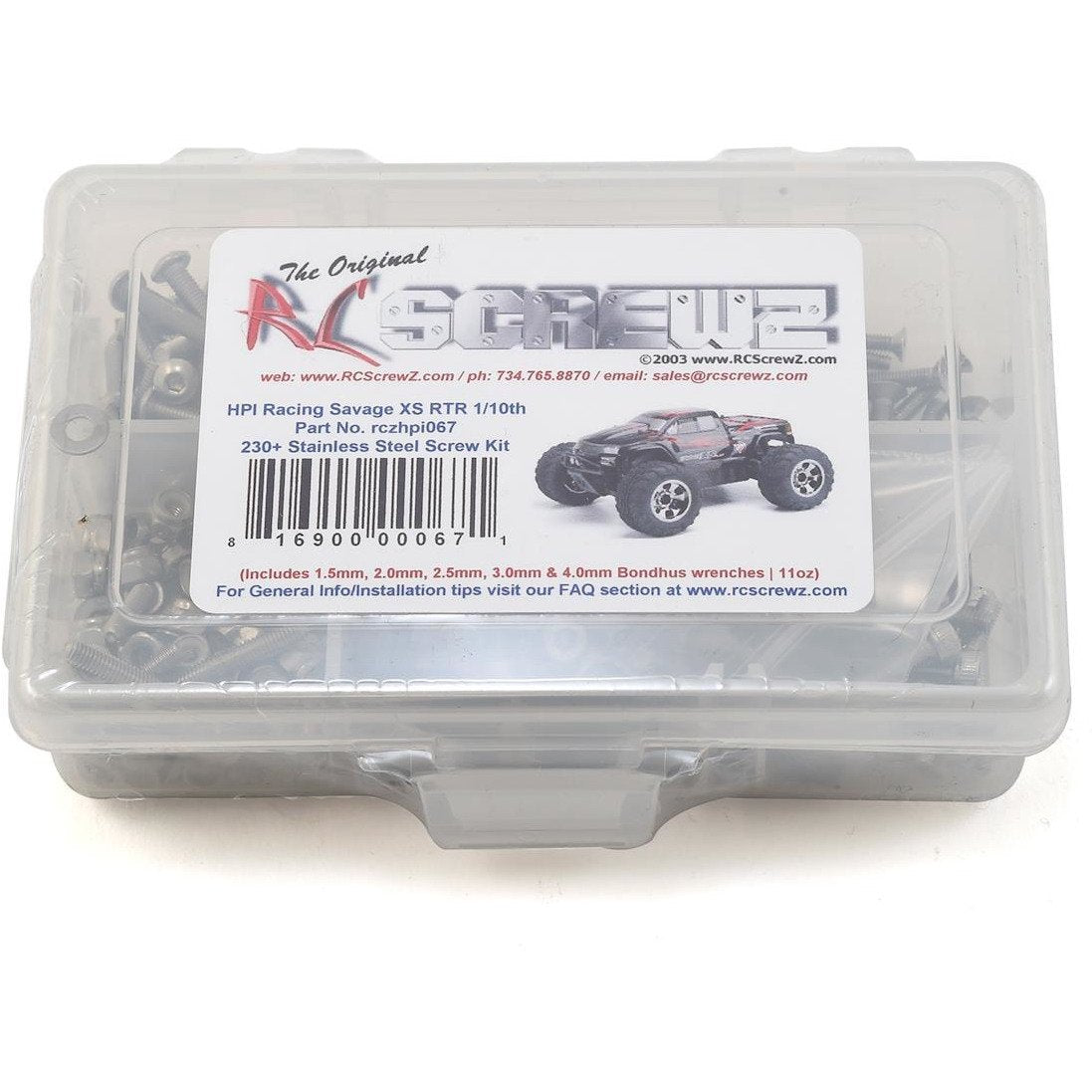 RC Screwz HPI Racing Savage XS Stainless Steel Screw Kit