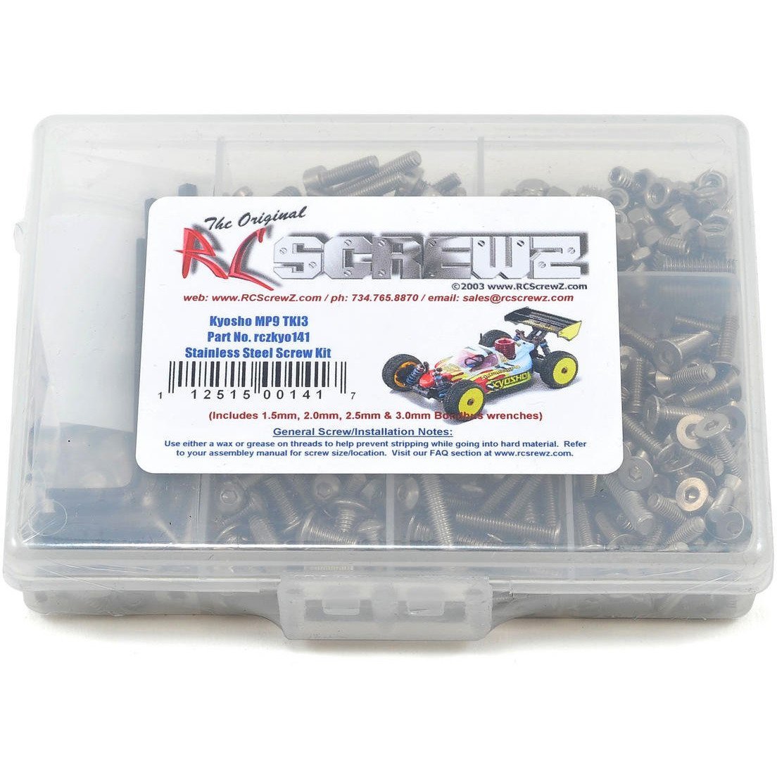 RC Screwz Kyosho MP9 TKI3 Buggy Stainless Steel Screw Kit