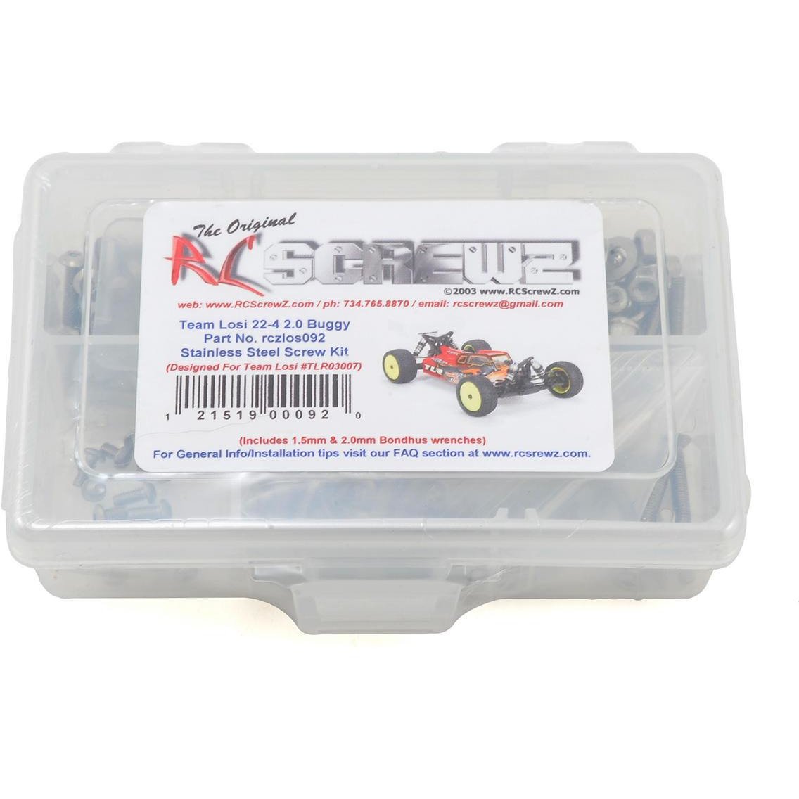 RC Screwz Team Losi 22-4 2.0 Stainless Steel Screw Kit