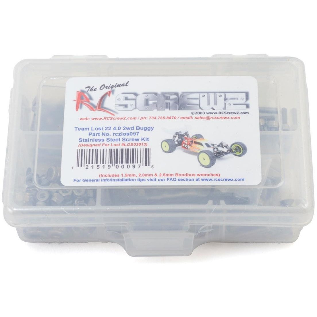RC Screwz Team Losi 22 4.0 2wd Stainless Steel Screw Kit