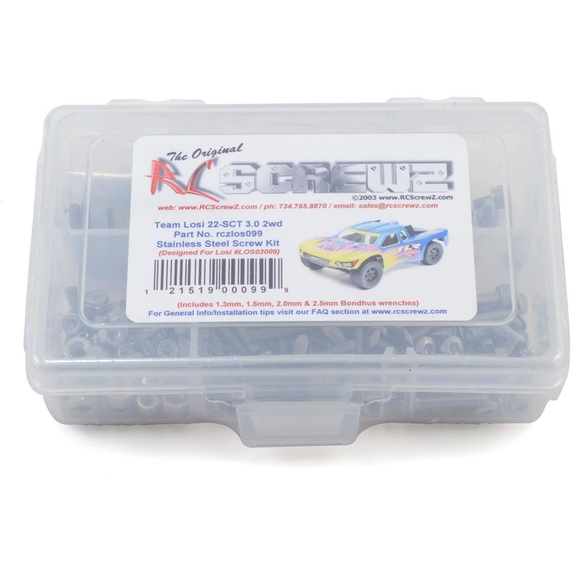 RC Screwz Team Losi 22 SCT 3.0 2wd Stainless Steel Screw Kit