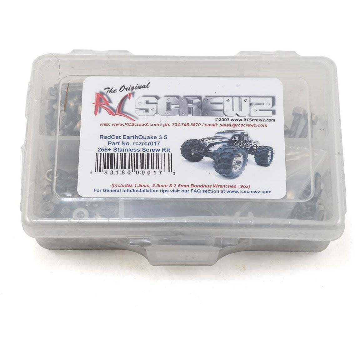 RC Screwz RedCat Racing Earthquake 3.5 Stainless Steel Screw Kit