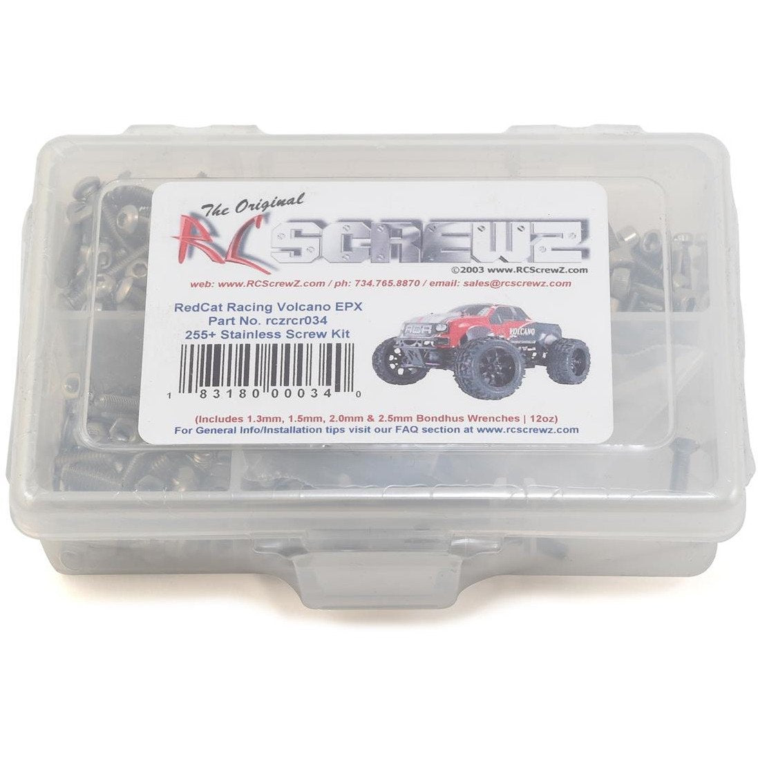 RC Screwz RedCat Racing Volcano EPX Stainless Steel Screw Kit