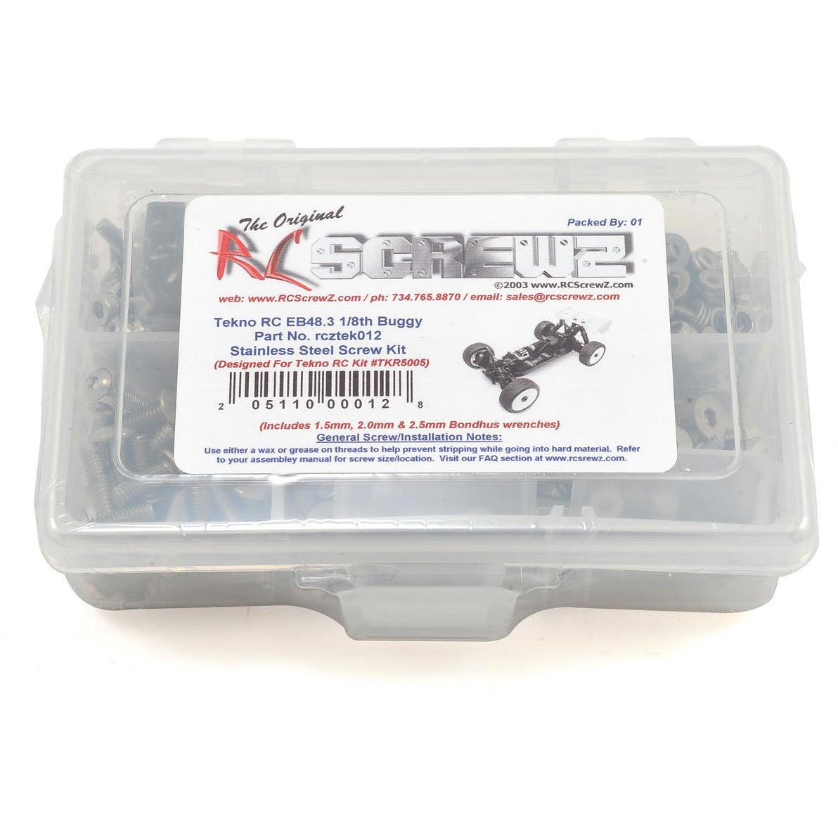 RC Screwz Tekno EB48.3 Buggy Stainless Screw Kit