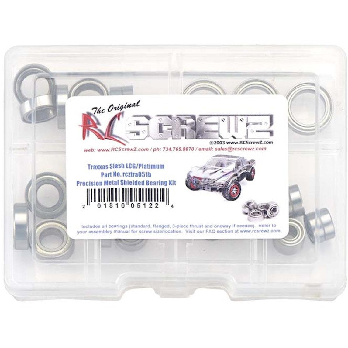 RC Screwz Precision Shielded Bearing Kit TRA Slash 4x4