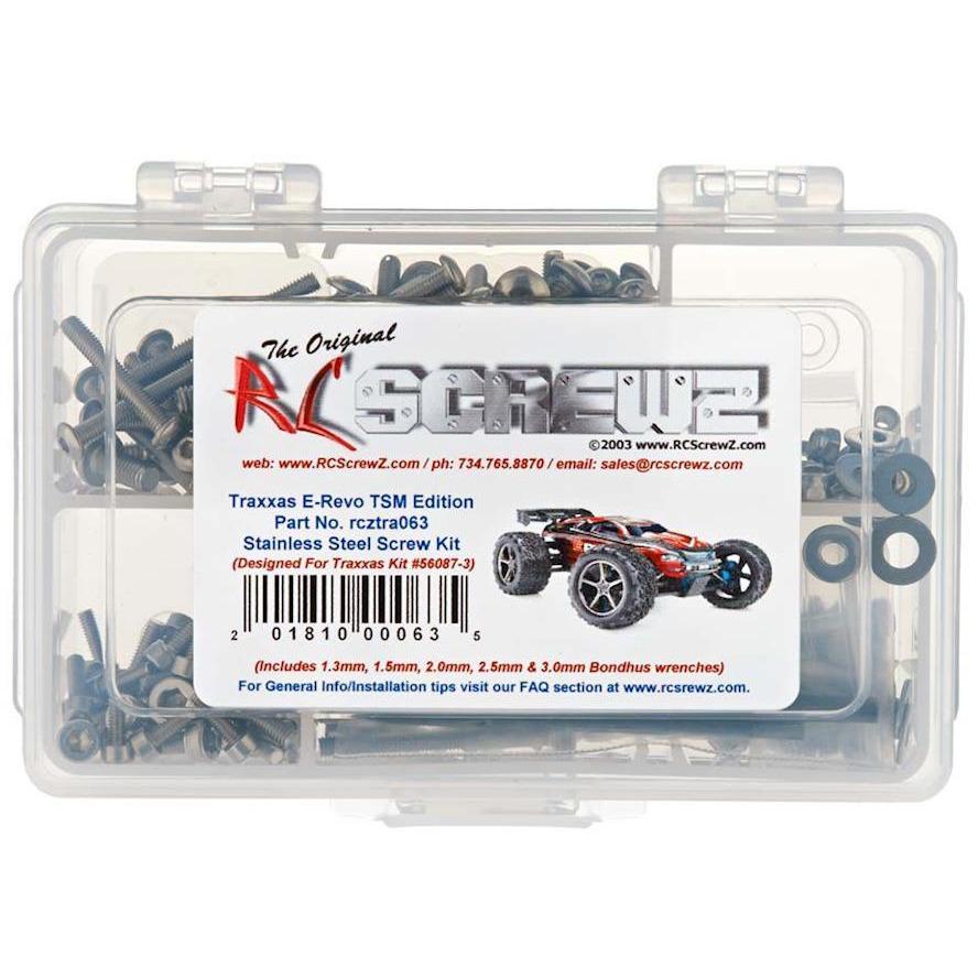 RC Screwz Stainless Screw Kit E-Revo TSM