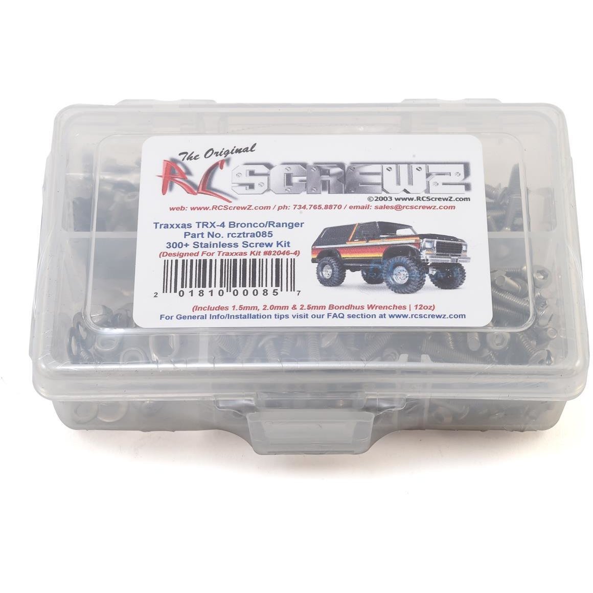 RC Screwz Traxxas TRX-4 Bronco Stainless Steel Screw Kit