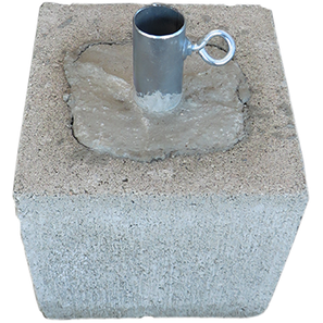 CEMENT BLOCK 1" FOOT 30LBS