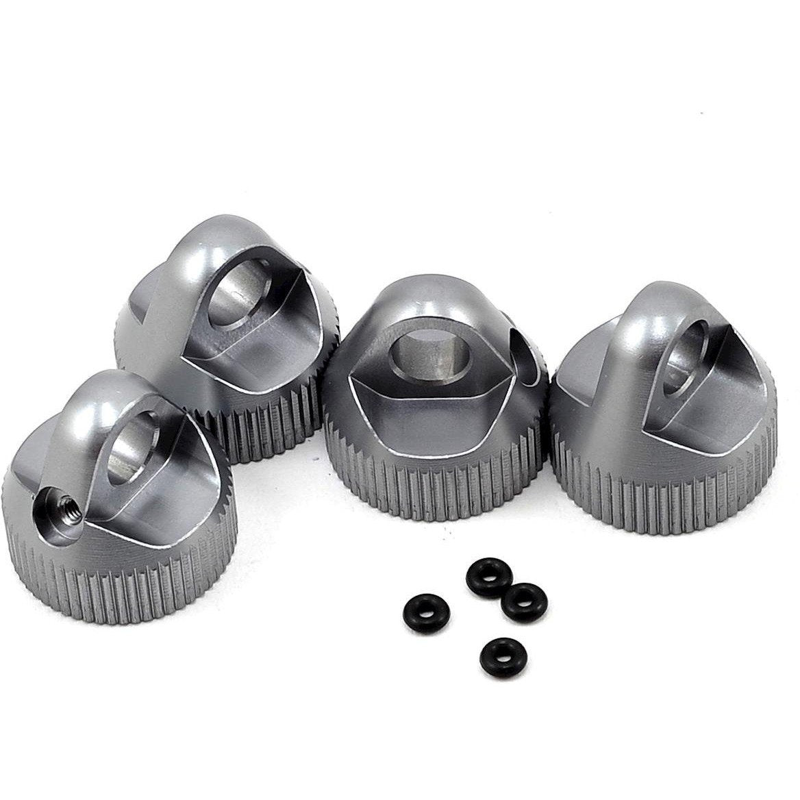 ST Racing Concepts Aluminum Upper Shock Caps (4) (Gun Metal)