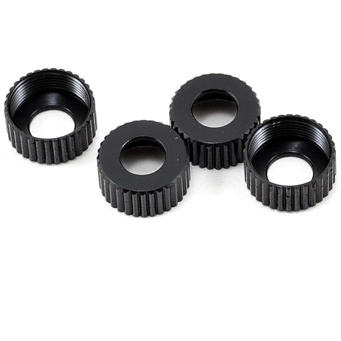 ST Racing Concepts Aluminum Lower Shock Caps (4) (Black)