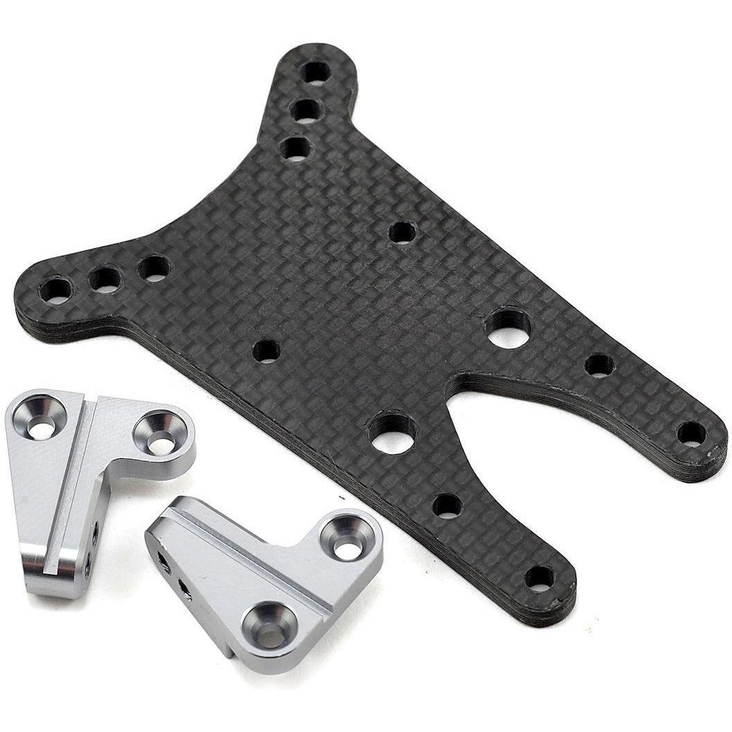 ST Racing Concepts 4mm Graphite Front Shock Tower w/Aluminum Standoff (Gun Metal)