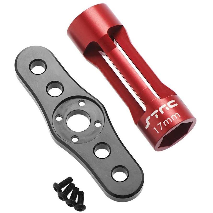 ST Racing Concepts STRA17BKR Aluminum Long Shank Hex Nut Wrench 17mm